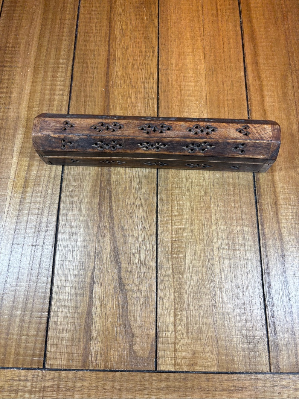 Wooden Incense Holder Box - Brown